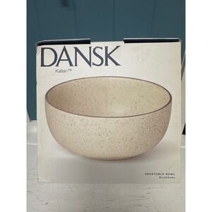 Dansk Kallan 9" Vegetable Bowl 9in Speckled Ceramic Serving Dish NEW